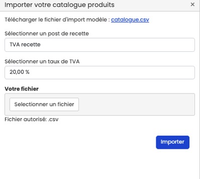 gestion catalogue produits facturation, Wiponly