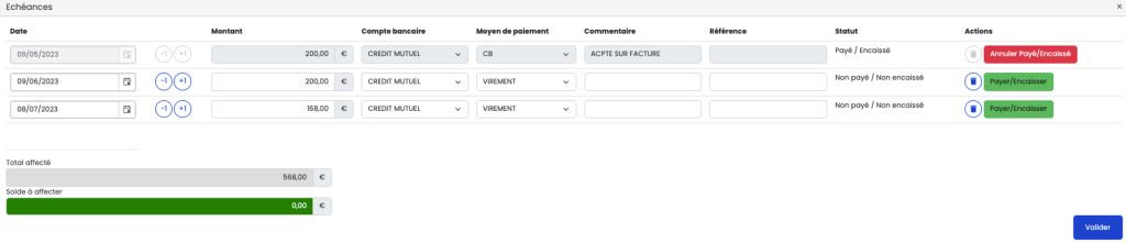 relance automatisée clients facture, Wiponly